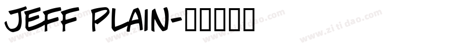 Jeff Plain字体转换